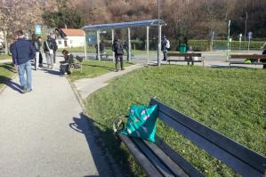 na okretištu tramvaja Mihaljevac, subota, 7.12. oko 14h